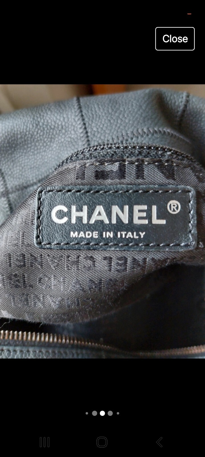 Chanel Black Vintage  Camera/Bowling  Bag Authenticity Card And Dust Bag image 8
