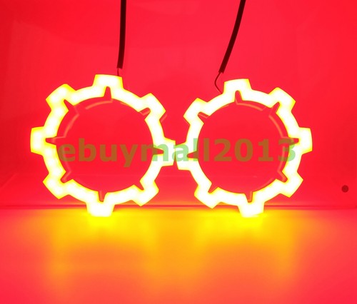 BT App Octagonal Gear Dynamic Flow Chase RGB Halo Demom Devil Angel Eye for Ford - Picture 7 of 35