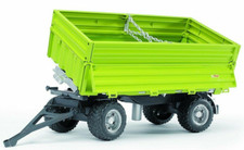 Bruder 02203 Fliegl 3 Seitenkipper mit Aufsteckbordwand Anhänger für Traktor