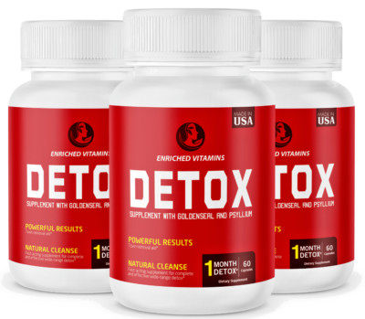 Body Cleanse Detox & Repair Formula + Herbs Support Fast-Acting DETOX  3 Bottles