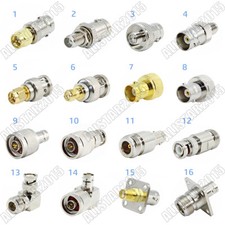 2pcs BNC Male Female to SMA N Type Male Female Plug Jack Adapter RF Connector
