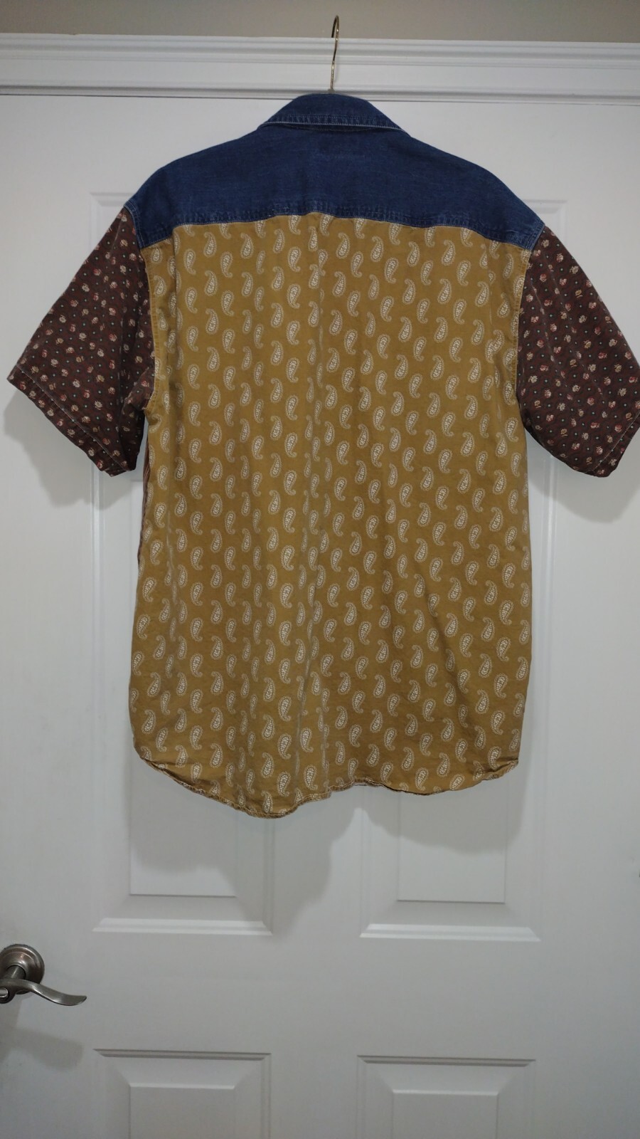 Guess Vintage Multiple Pattern Button Down Shirt … - image 4