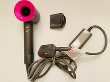 Dyson Supersonic Hair Dryer HD01 w/ Concentrator  Iron and Fuschia  VGUC