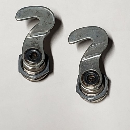 1 Pair knurled round knobs with hooks. - Picture 4 of 5