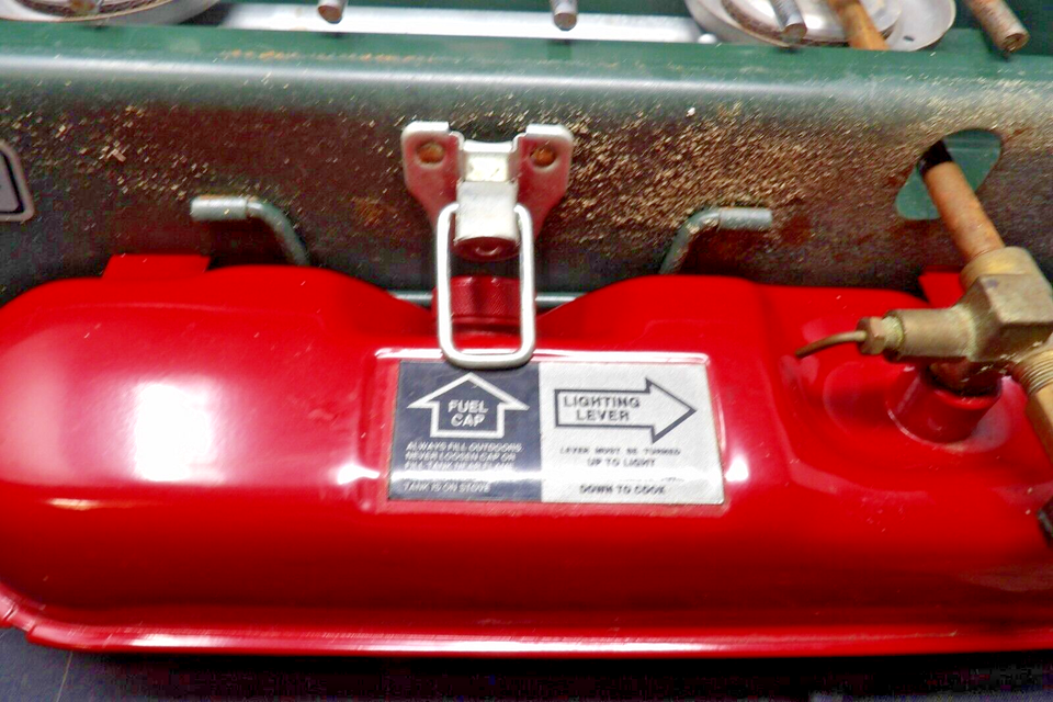 Vintage 1/1990 Coleman 425F 2 Burner Gas Compact Camp Stove USA