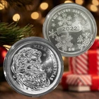 1 oz 2022 Merry Christmas Santa Claus .999 silver + Free capsule & gift pouch