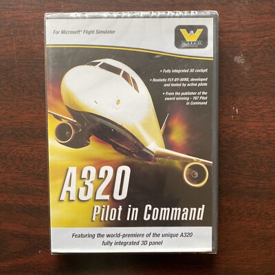 A320 Pilot in Command Microsoft Flight Simulator Wilco Publishing PC New Windows