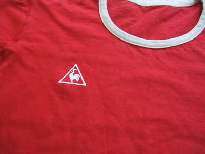 Maillot Vintage Le Coq Sportif Nîmes Olympique - Années 70 - Taille M - Rouge