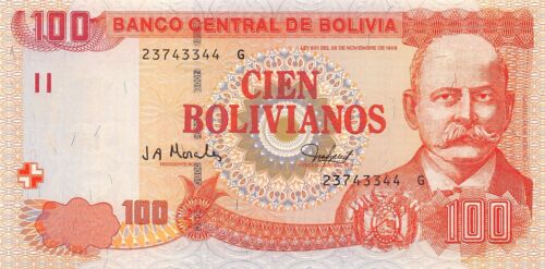 Bolivia 100 Bolivianos 2001 Unc Pn 226 - Afbeelding 1 van 2