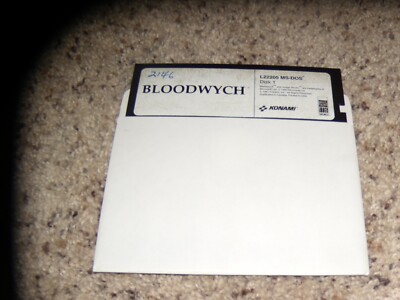 Bloodwych Disk 1 Only MS-DOS 5.25'' disk