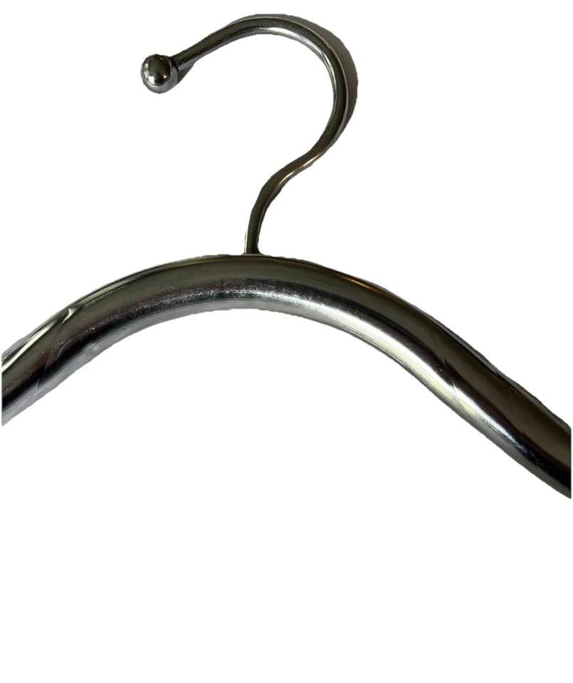 Percha vintage de mediados de siglo, acero inoxidable Foto 2 de 4