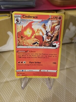 Cinderace Pokemon Prize Pack Series 1 Promo Pokemon Card NM/LP