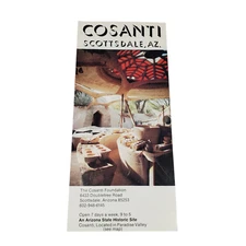 VTG 2000s Cosanti Arcosanti Brochure Scottsdale Arizona Art Gallery Tourism