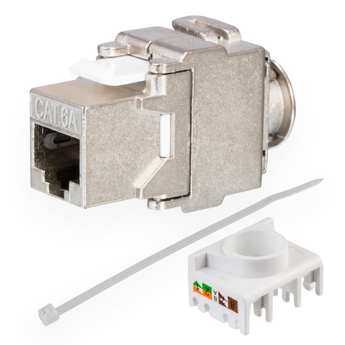 CAT.7 RJ45 Cat8 6a Netzwerkdose Stecker Keystone Verbinder LSA Anschluss BOX LAN - Afbeelding 45 van 123