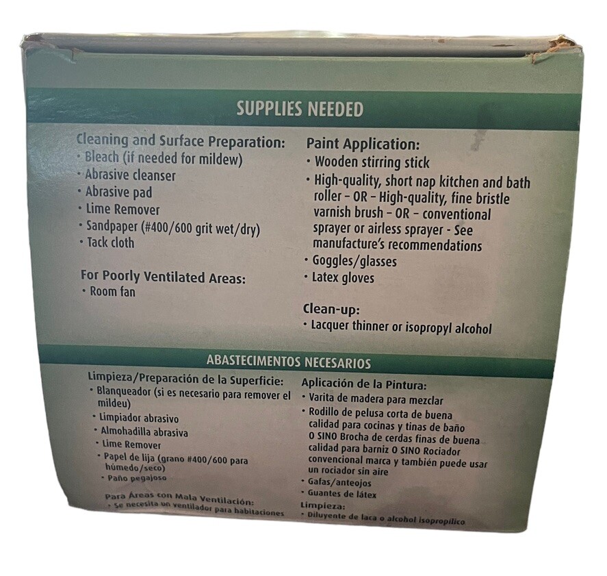 (NEW) RustOleum Tub And Tile Refinishing 2Part Kit White 32 Fl Oz eBay