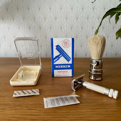 SOLINGEN MERKUR RASIERER + DACHS SAFETY RAZOR NEU 337