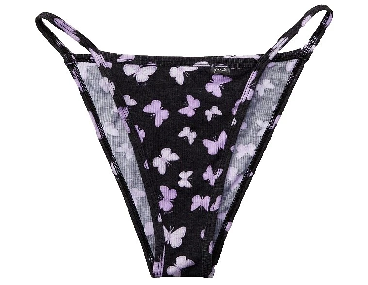 PINK Black Panties for Women
