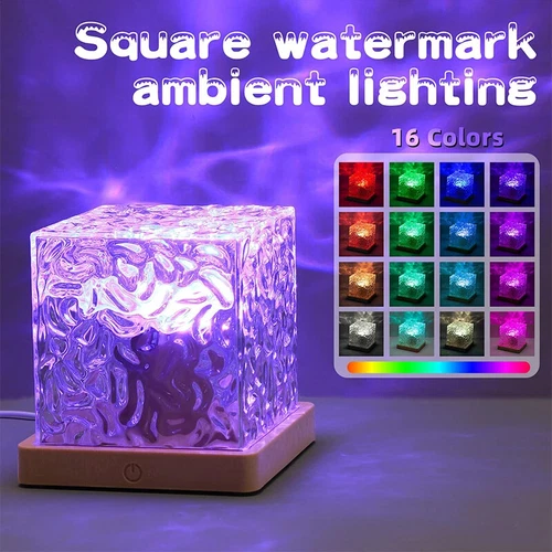 Lampada proiettore aurora boreale LED 16 RGB cambio colore onde d'acqua lampada luce notturna - Foto 1 di 21