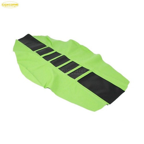 Ribbed Traction MX Enduro Green Seat Cushion Cover For Honda CRF 250R 450R 250X - Picture 2 of 7
