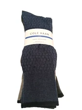 Cole Haan Men's 6-Pair Casual Dress Socks Multicolor 7-12 NEW Volume Discount