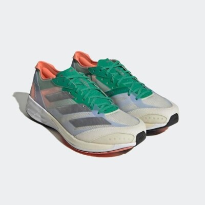 Adidas Adizero Adios 7 Men's Running/Walk Shoe  WhiteSilver/Gree HQ3699 Size 11