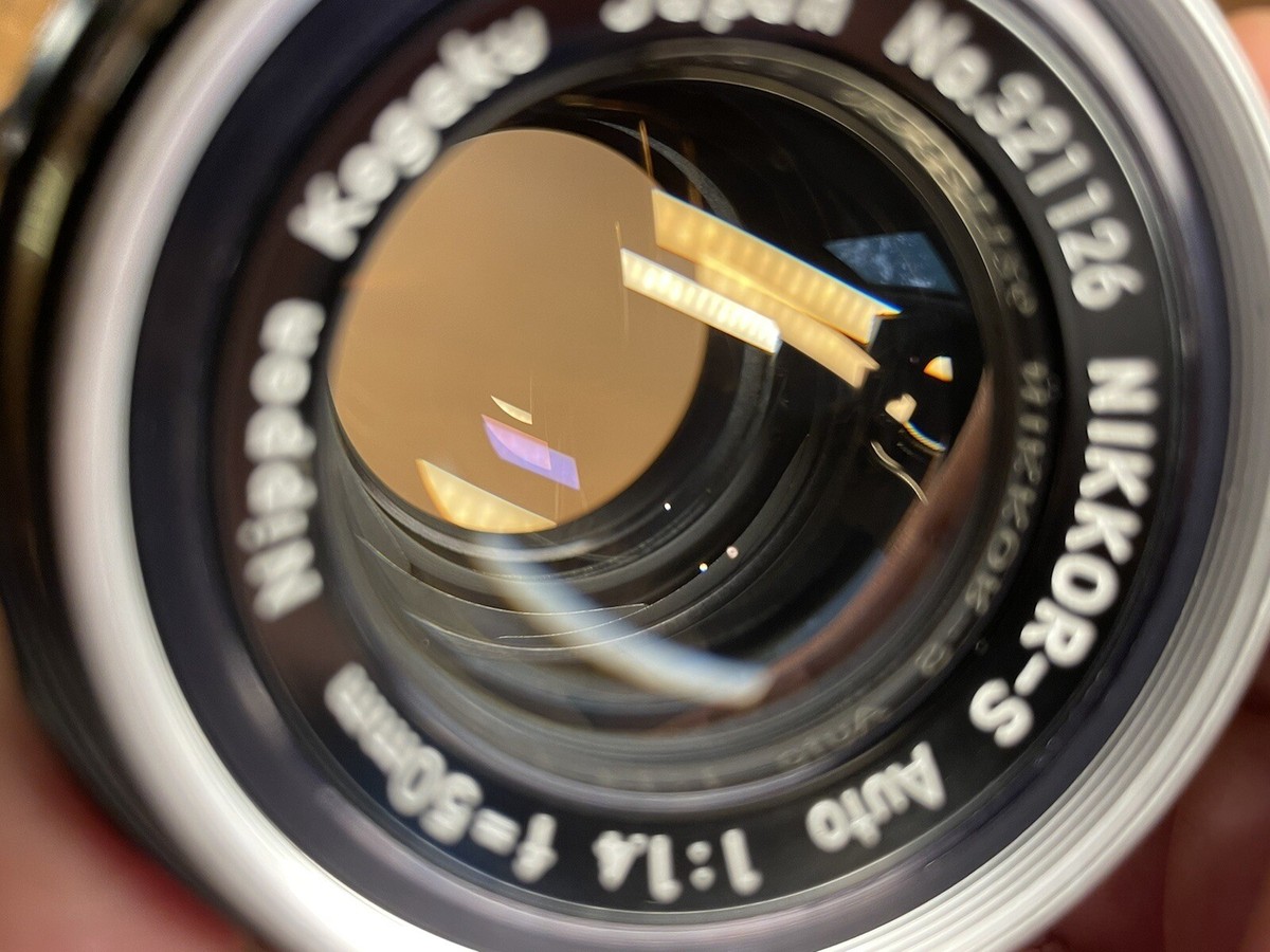 Rare Pat Pend 6 Blades : Mint* Nikon Nikkor S Auto 50mm F