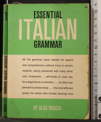 ESSENTIAL ITALIAN GRAMMAR. OLGA RAGUSA. DOVER.