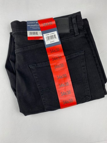 Lucky Brand Men’s 410 Athletic Straight Fit Straight Leg Jeans Black 34Wx30L NWT - Picture 6 of 7