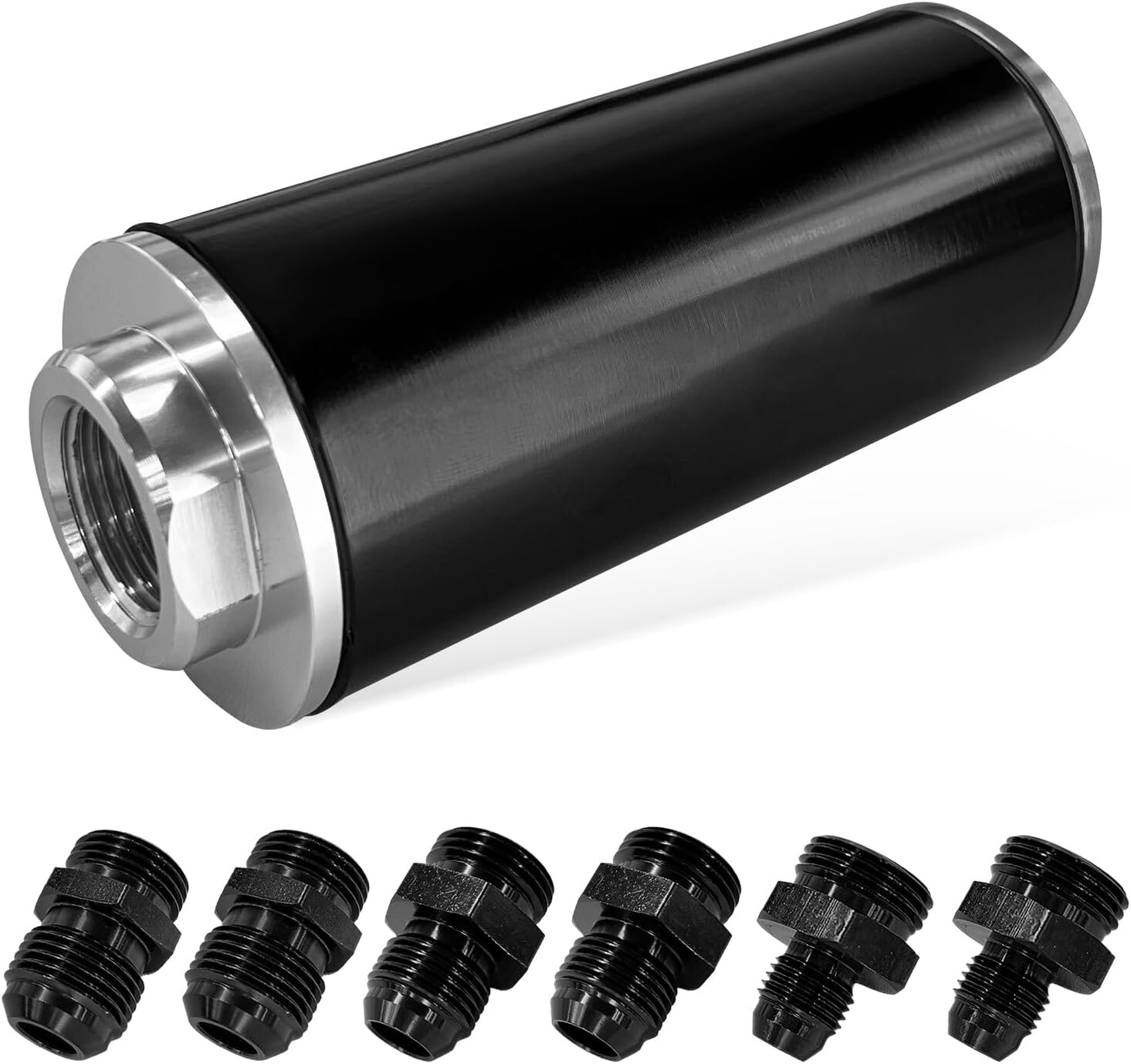 High Flow Cleanable Inline Fuel Filter 6AN 8AN 10AN Universal 100 Micron