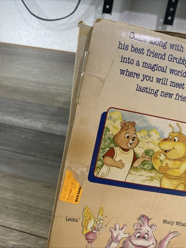 Vtg 1985 Grubby w Box Worlds of Wonder Teddy Ruxpin No Cord Book Or Tape Tested - Picture 14 of 22