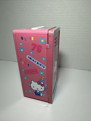2001 Hello Kitty Sanrio Mini Bank Scoop Locker Style Pink Collectible 5 1/2” - Picture 5 of 7