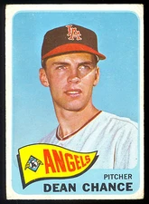 1965 TOPPS OPC O PEE CHEE BASEBALL 140 DEAN CHANCE VG-EX L A CALIFORNIA  ANGELS 