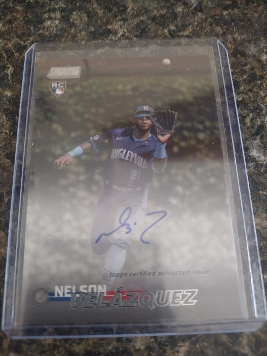 2023 Topps Stadium Club Nelson Velazquez RC Rookie On-Card 2023 Topps Stadium Club Nelson Velazquez RC Rookie On-Card