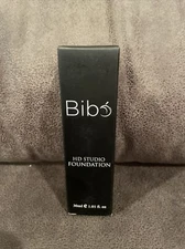 Bibo Cosmetics Liquid HD Liquid Foundation 1.01oz (Nutmeg) NEW FACTORY SEALED