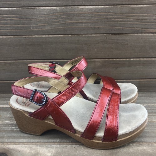 dansko red sandals