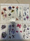 8 X Flowers Waterproof Body Temporary Tattoos Stickers US Seller — photo 2