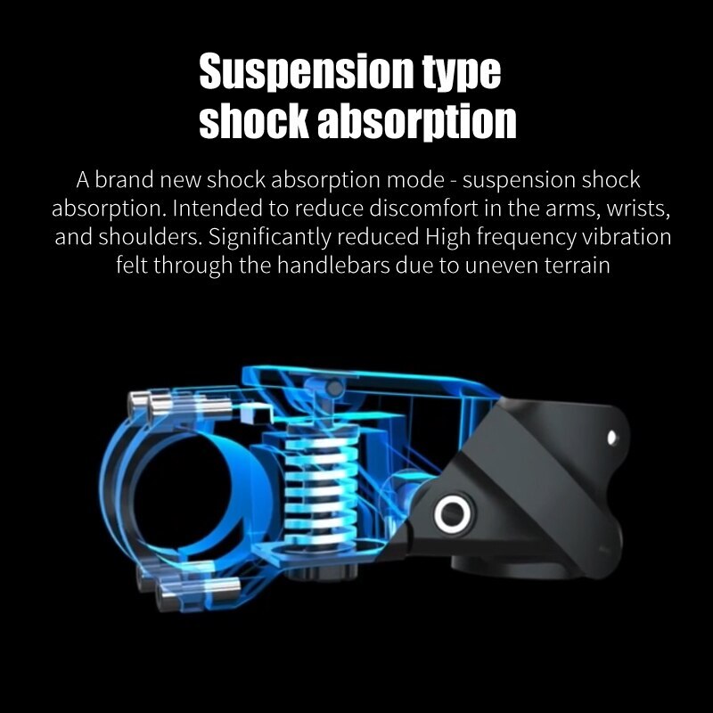 Suspension bicycle stem MTB road stem shock absorber damping 31.8x85mm ...