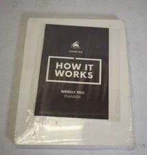 Clever Fox Weekly Monthly Pro Planner w Soft Cover 8.5" x 11" Black Sealed