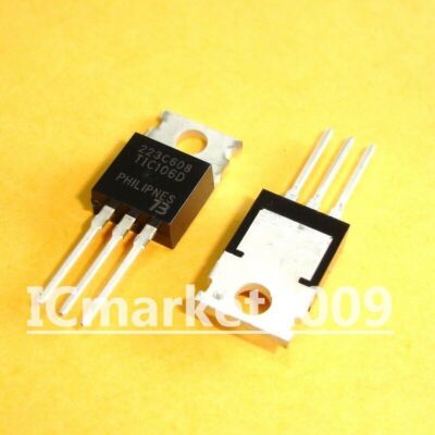10 PCS TIC106D TO-220 TIC106 PNP Silicon Reverse Blocking Triode Thyristors #D9