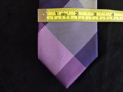 Corbata de cuello J Ferrar JF para hombre extra larga XL nueva con etiquetas char/púrpura $40,00 venta al por menor - Imagen 10 de 10