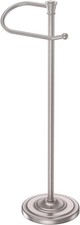 Toilet Paper Holder Standing, 25 H Stainless Steel Nickel Toilet Paper Stand,