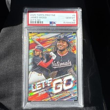 2025 Topps Pristine Let’s Go James Wood RC PSA 10 Pop 1 🔥 