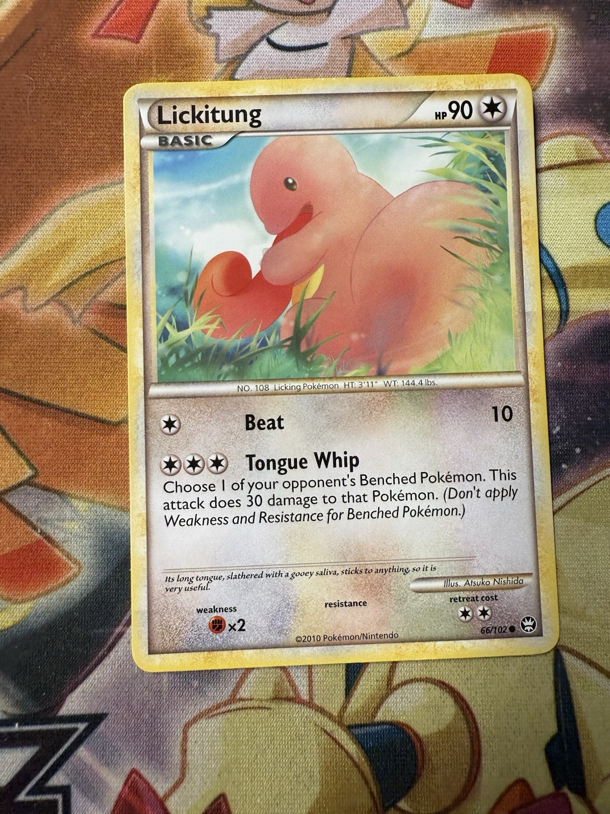 LICKITUNG 66/102 - NON-HOLO - COMMON - TRIUMPHANT - 2010 Pokemon Card - NM