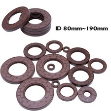 FKM TC Oil Seals Fluorine Rubber Rotary Shaft Sealing Metric Size ID 80mm~190mm