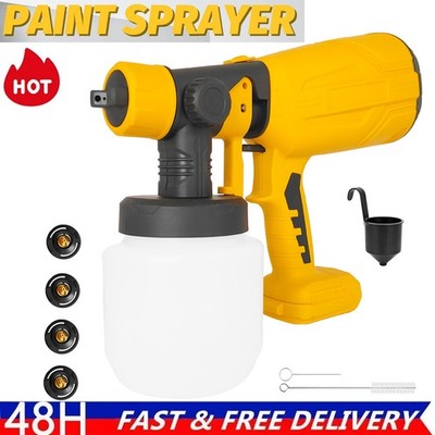 For Dewalt 18V/20V Battery Cordless Paint Sprayer HVLP Paint Spray Gun