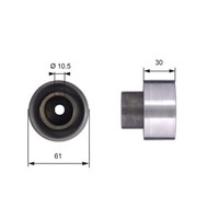 Umlenk /FüHrungsrolle Zahnriemen Gates T42053 Powergrip™ FüR Fiat
