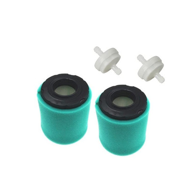 2 Pack 796032 591583 Air Filter Short Type + 798911 Pre Filter with Fuel Filt...