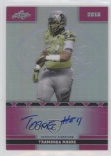 2016 Leaf US Army All-American Bowl Pink Prismatic 1/20 Tramonda Moore Auto 2e0