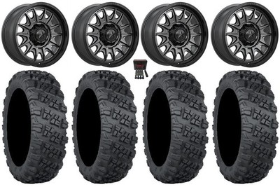 MSA Commander 18'' Wheels Gunmetal 33'' Versa Cross V3 Tires Polaris Sportsman