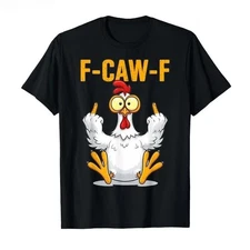 Funny F-Caw-F T-Shirt Funny T-Shirt Soft Cotton Crew Neck Tee Summer Fashion Cas